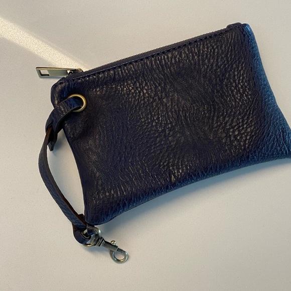 Free People Handbags - Free People Faux Leather Small Zip Pouch/Wristlet